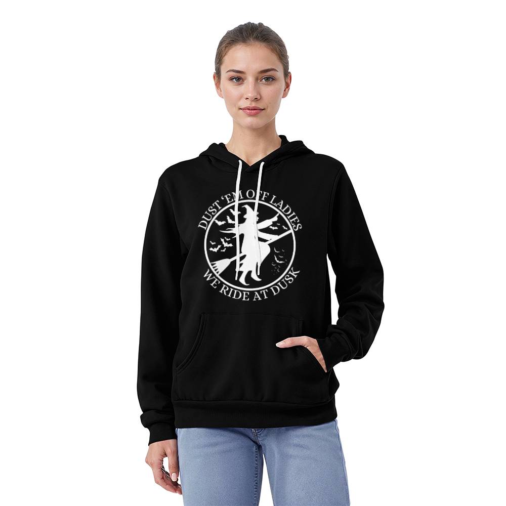 WE RIDE AT DUSK - BLACK or HEATHER HOODIE SWEATSHIRT