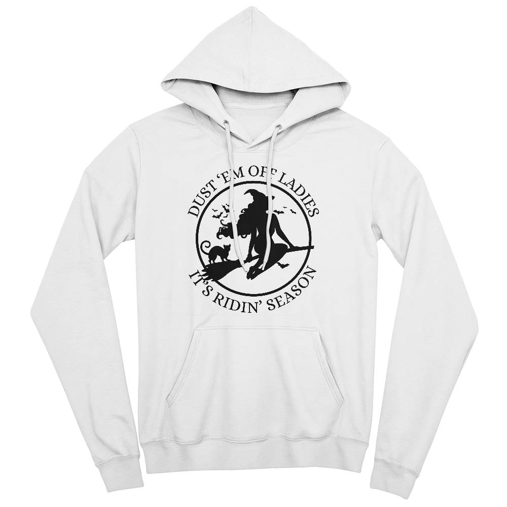 IT'S RIDING SEASON - WHITE HOODIE SWEATSHIRT