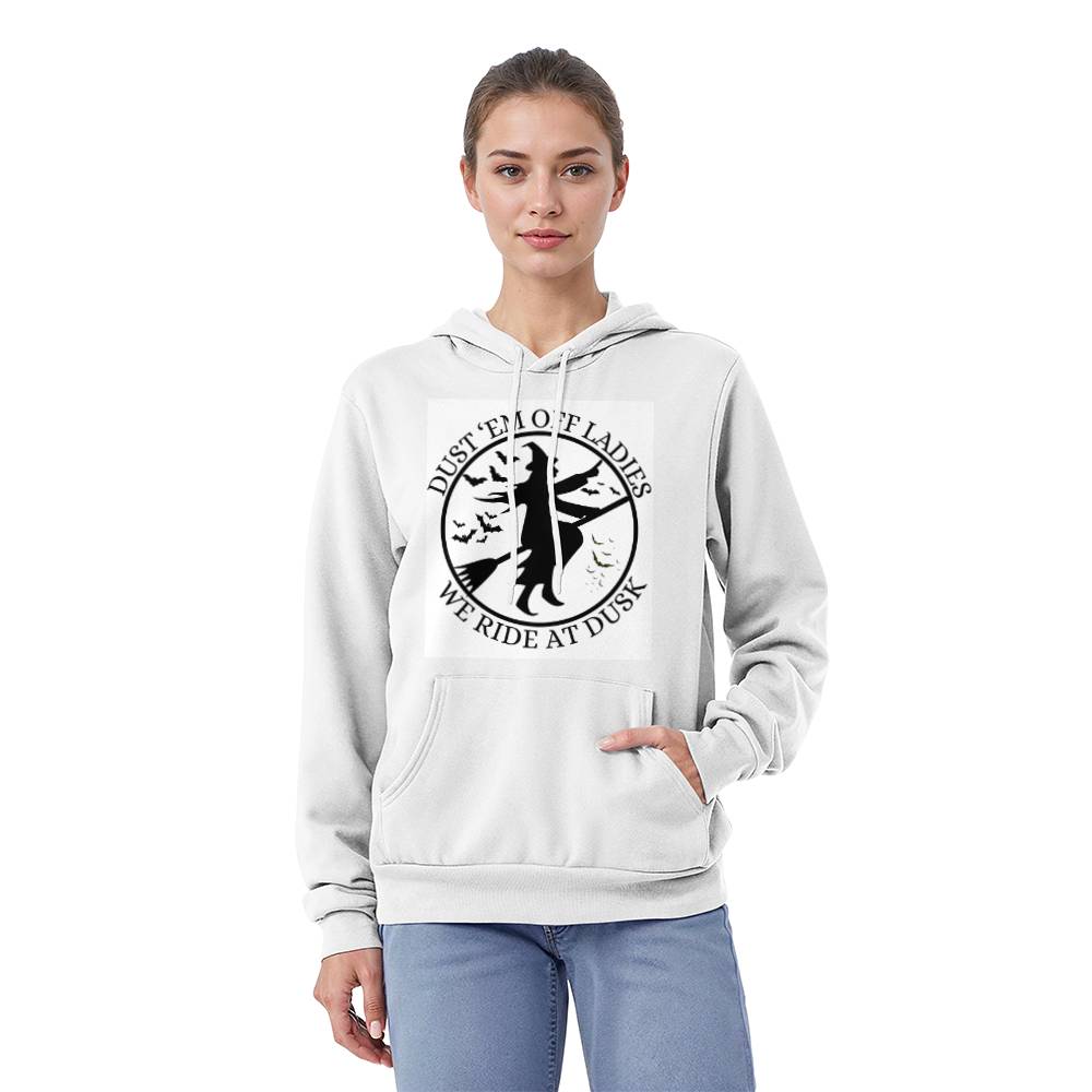 WE RIDE AT DAWN - WHITE HOODIE SWEATSHIRT