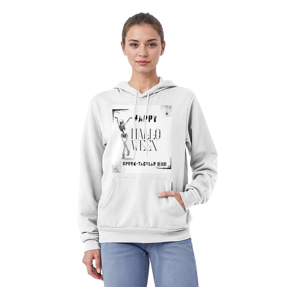 SPOOK-TACULAR MOM- WHITE HOODIE SWEATSHIRT