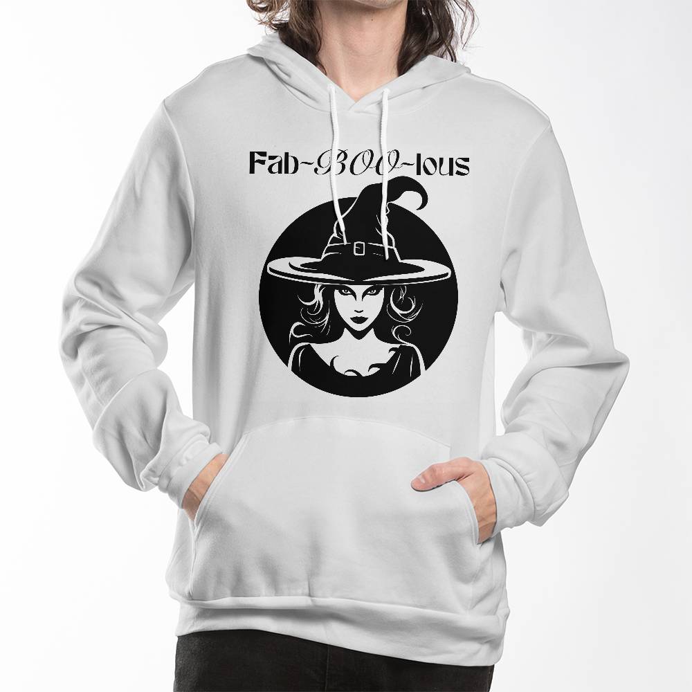 FAB-BOO-LOUS - WHITE HOODIE SWEATSHIRT