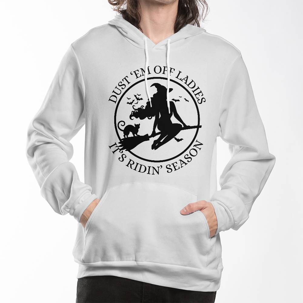 IT'S RIDING SEASON - WHITE HOODIE SWEATSHIRT