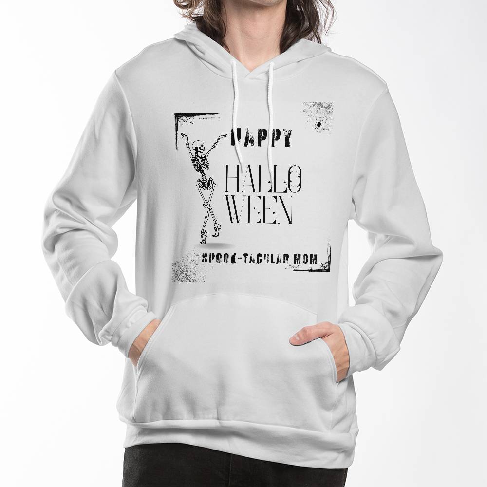 SPOOK-TACULAR MOM- WHITE HOODIE SWEATSHIRT