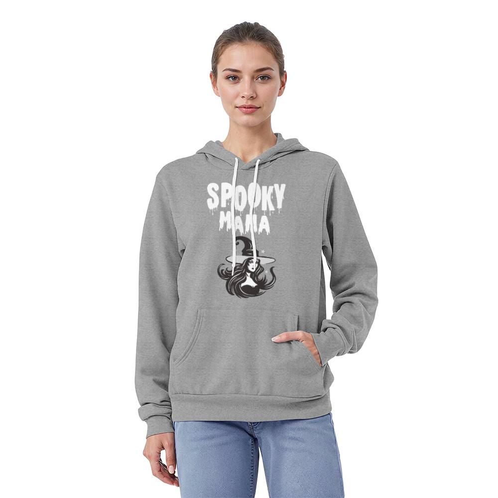 SPOOKY MAMA - BLACK or HEATHER HOODIE SWEATSHIRT