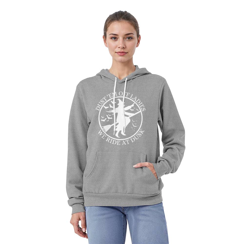 WE RIDE AT DUSK - BLACK or HEATHER HOODIE SWEATSHIRT