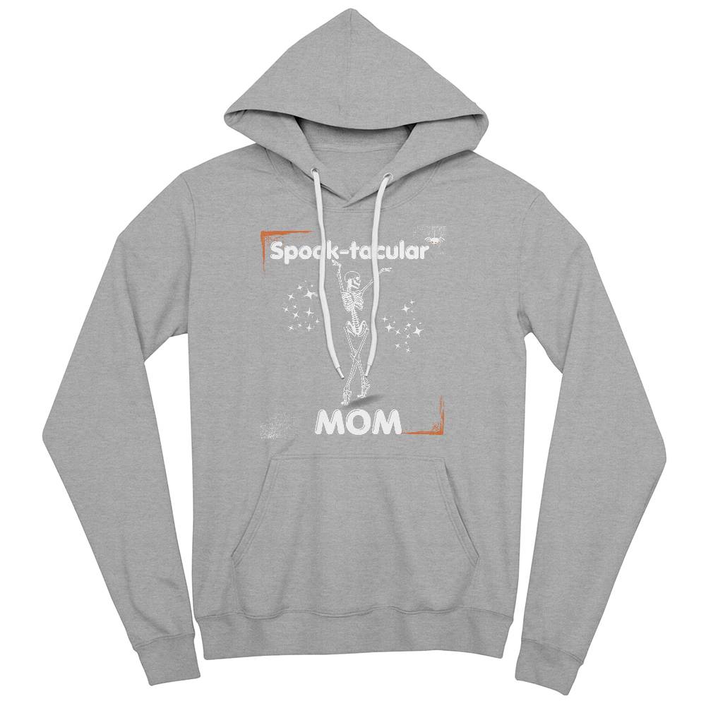 SPOOK-TACULAR MOM - BLACK or HEATHER HOODIE WITH STARS