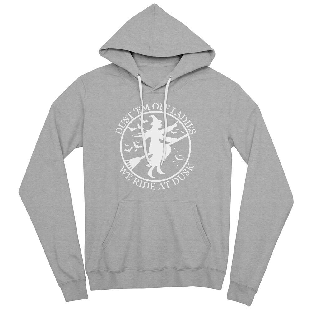 WE RIDE AT DUSK - BLACK or HEATHER HOODIE SWEATSHIRT