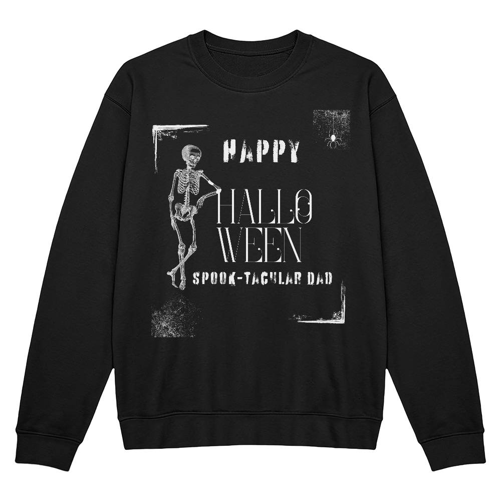 SPOOK-TACULAR DAD- BLACK or HEATHER CREWNECK SWEATSHIRT