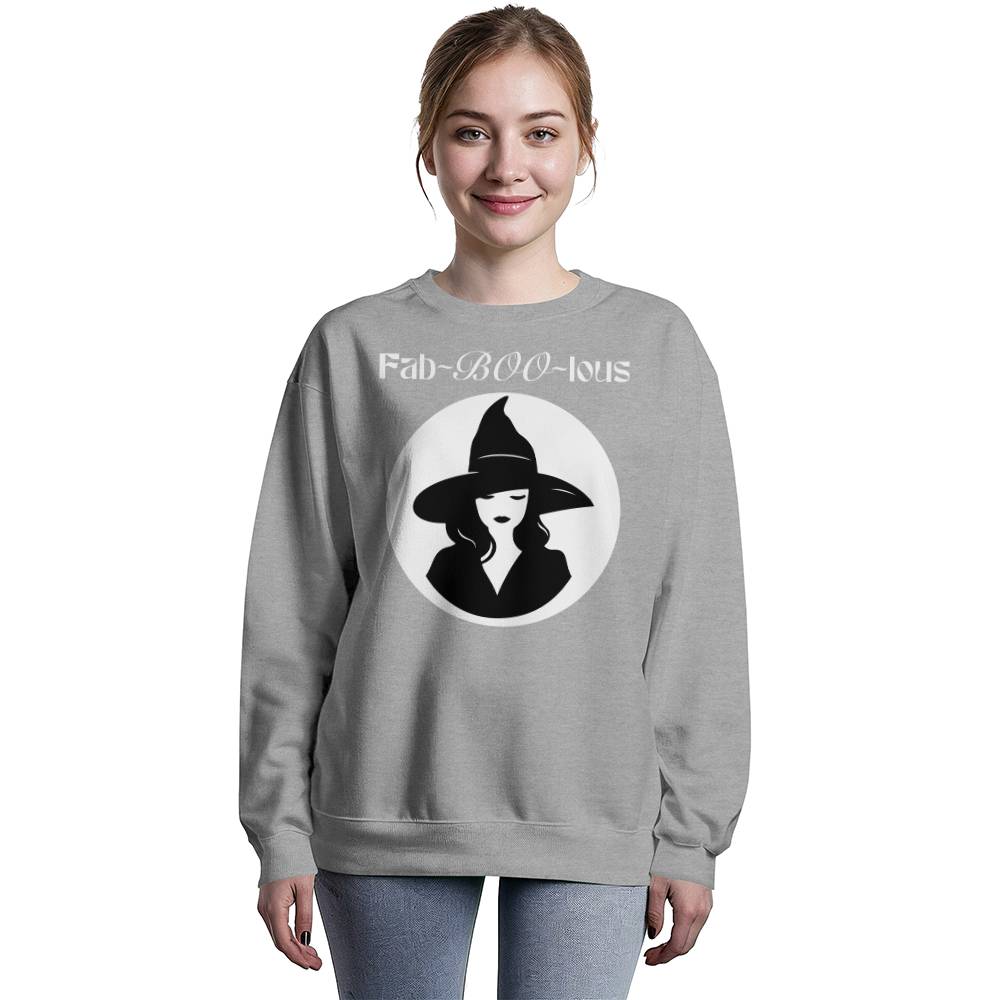 FAB-BOO-LOUS - BLACK or HEATHER CREWNECK SWEATSHIRT