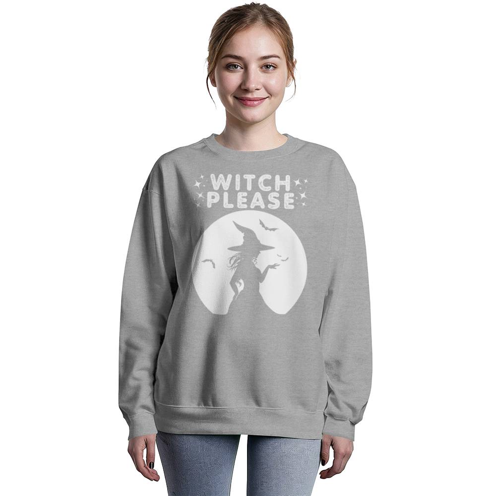 WITCH PLEASE - BLACK CREWNECK SWEATSHIRT