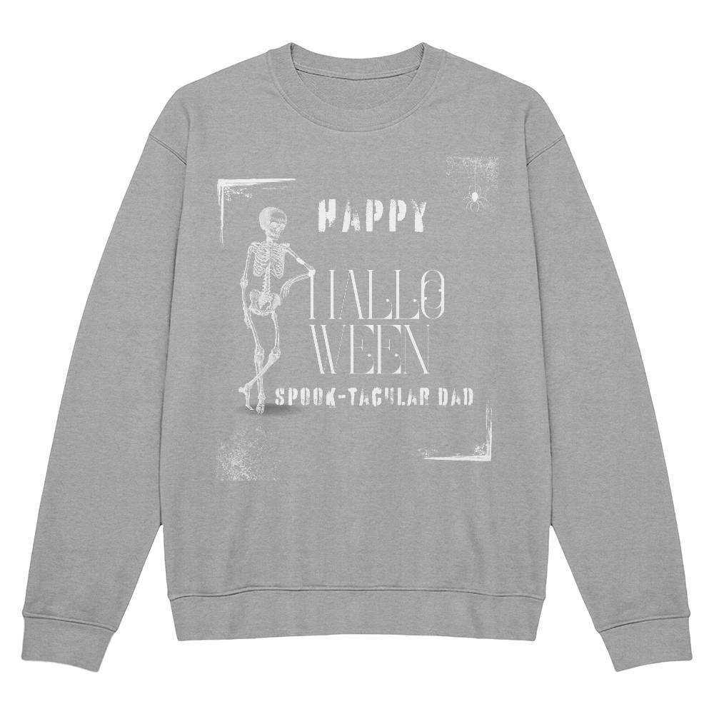 SPOOK-TACULAR DAD- BLACK or HEATHER CREWNECK SWEATSHIRT