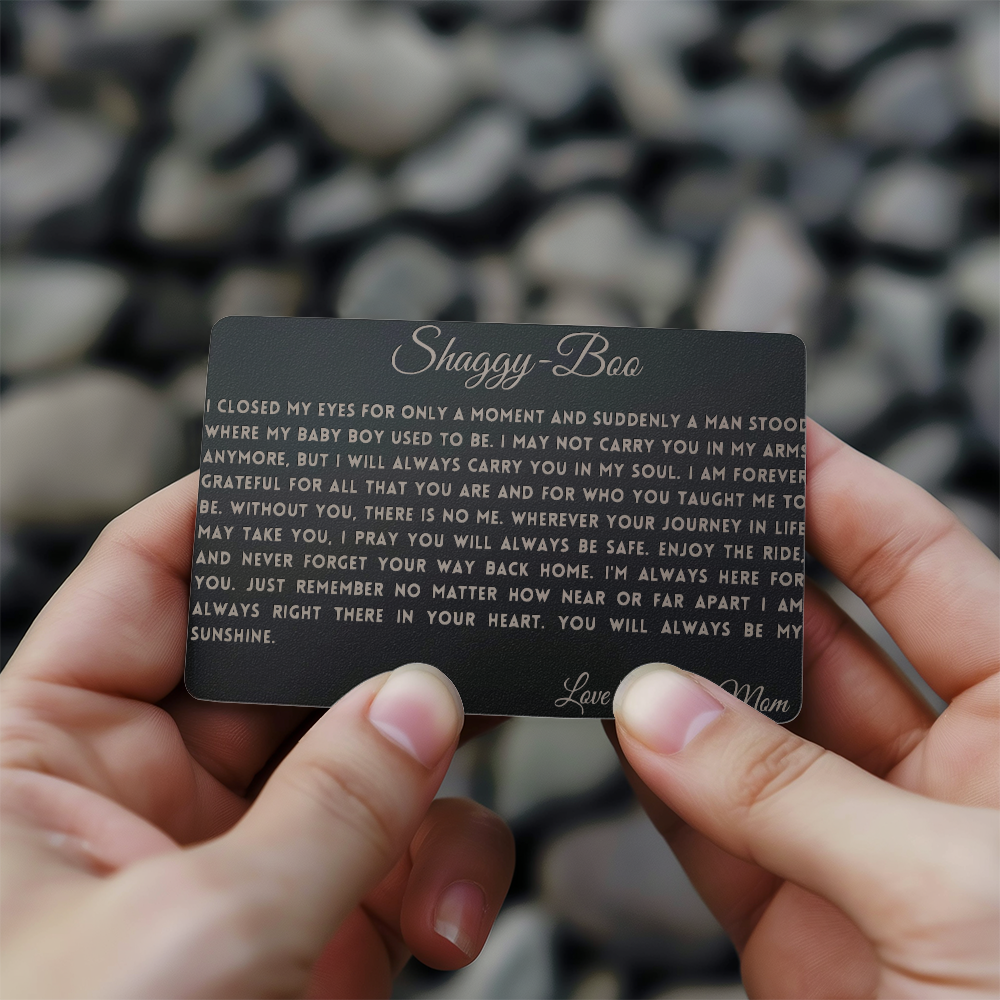 shag metal card