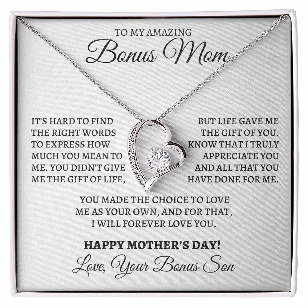 Mother's Day Forever Love Necklace to Bonus Mom from Bonus Son