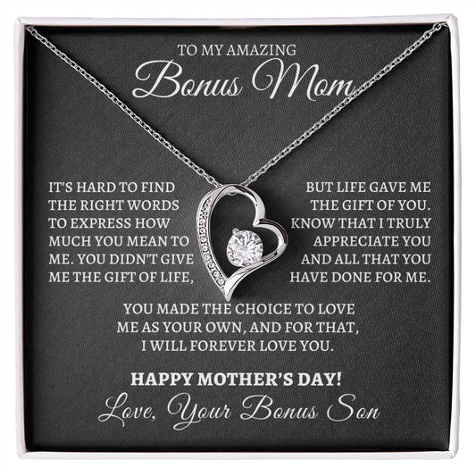 Happy Mother's Day- Forever Love Necklace- from Bonus Son