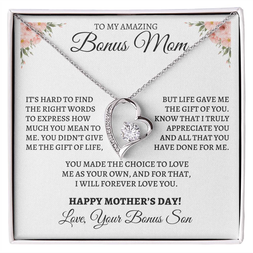 To My Amazing Bonus Mom- Happy Mother's Day from Bonus Son