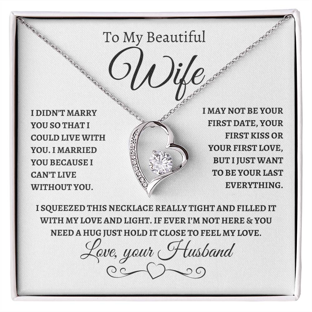 Forever Love Necklace - Wife, If You Ever Need a Hug