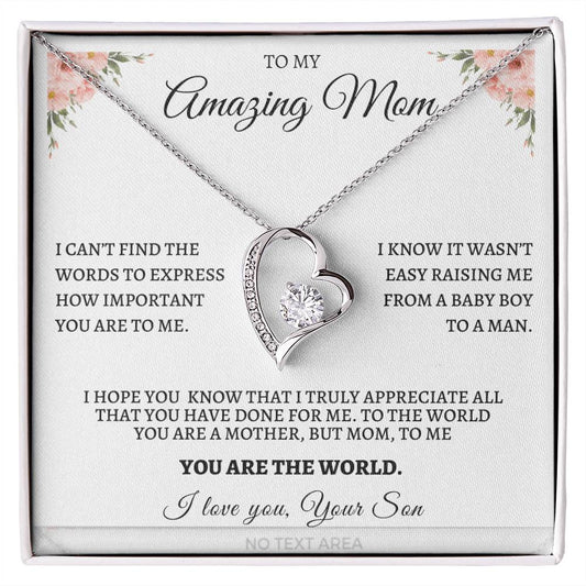 Forever Love Necklace - From Your Son, I Truly Appreciate You