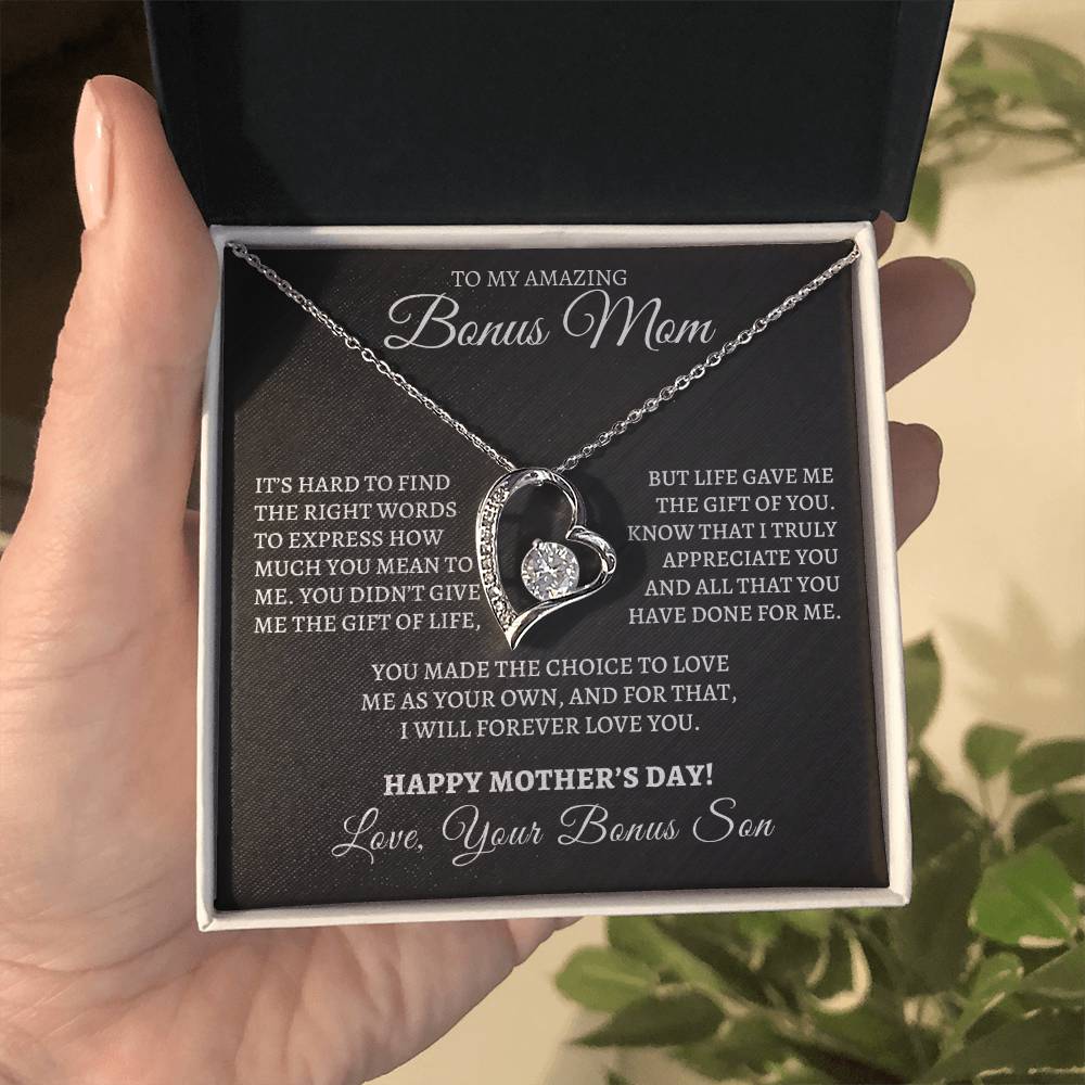 Happy Mother's Day- Forever Love Necklace- from Bonus Son