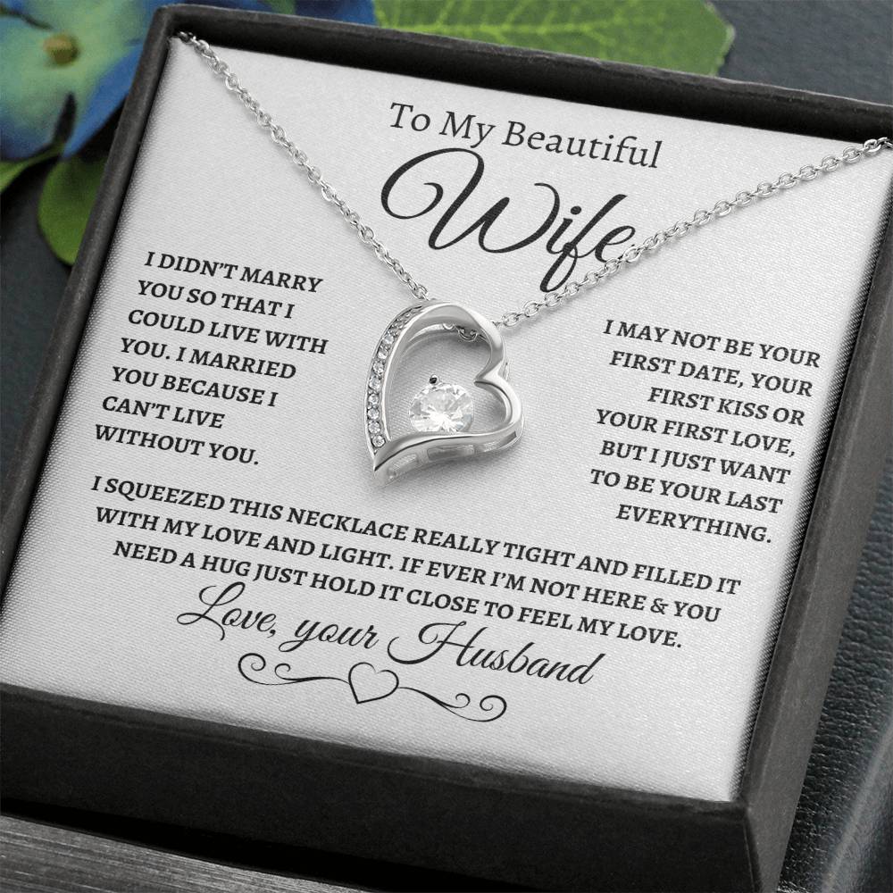 Forever Love Necklace - Wife, If You Ever Need a Hug