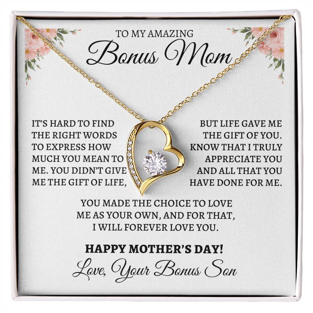 To My Amazing Bonus Mom- Happy Mother's Day from Bonus Son