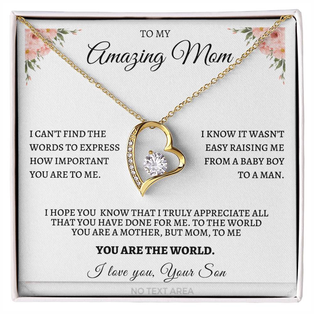 Forever Love Necklace - From Your Son, I Truly Appreciate You