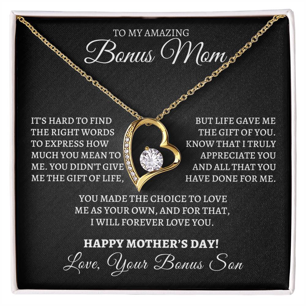 Happy Mother's Day- Forever Love Necklace- from Bonus Son