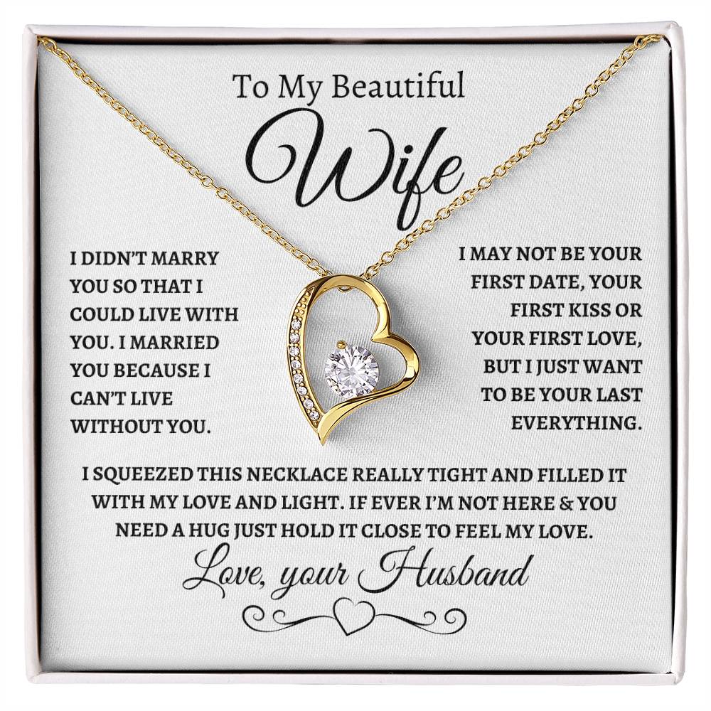 Forever Love Necklace - Wife, If You Ever Need a Hug