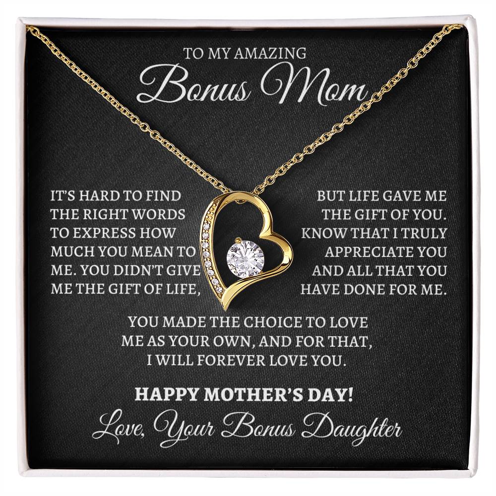 Mother's Day Forever Love Necklace for Bonus Mom