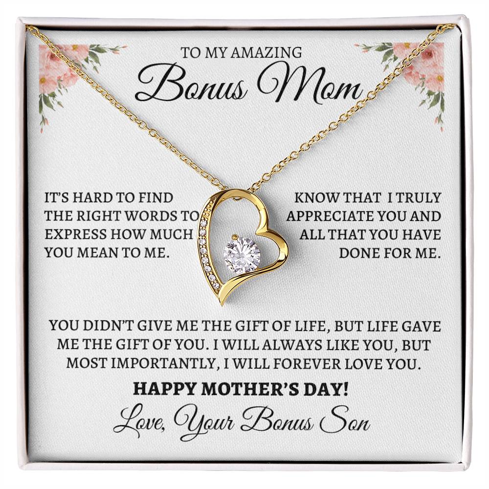 Mother's Day Forever Love Necklace from Bonus Son - Forever Love You