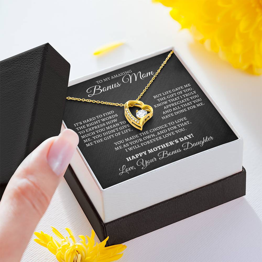 Mother's Day Forever Love Necklace for Bonus Mom