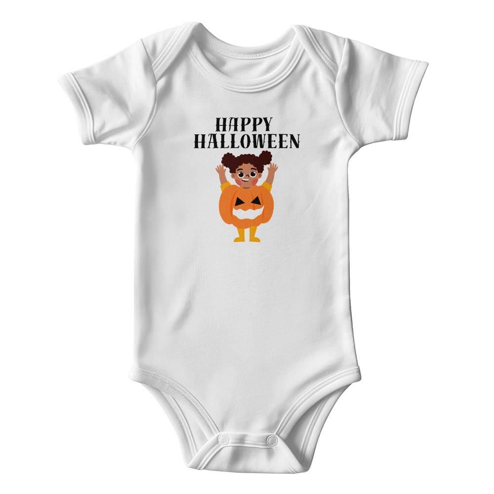 HAPPY HALLOWEEN - WHITE PUMPKIN ONSIE