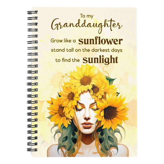 Spiral Notebook - Grow Like A Sunflower