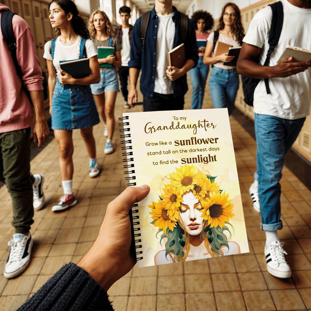 Spiral Notebook - Grow Like A Sunflower