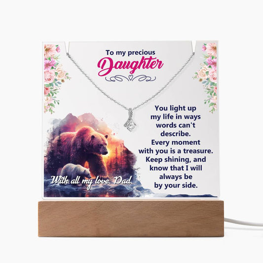 Acrylic Plaque and Alluring Beauty Gift Set - You Light Up My Life