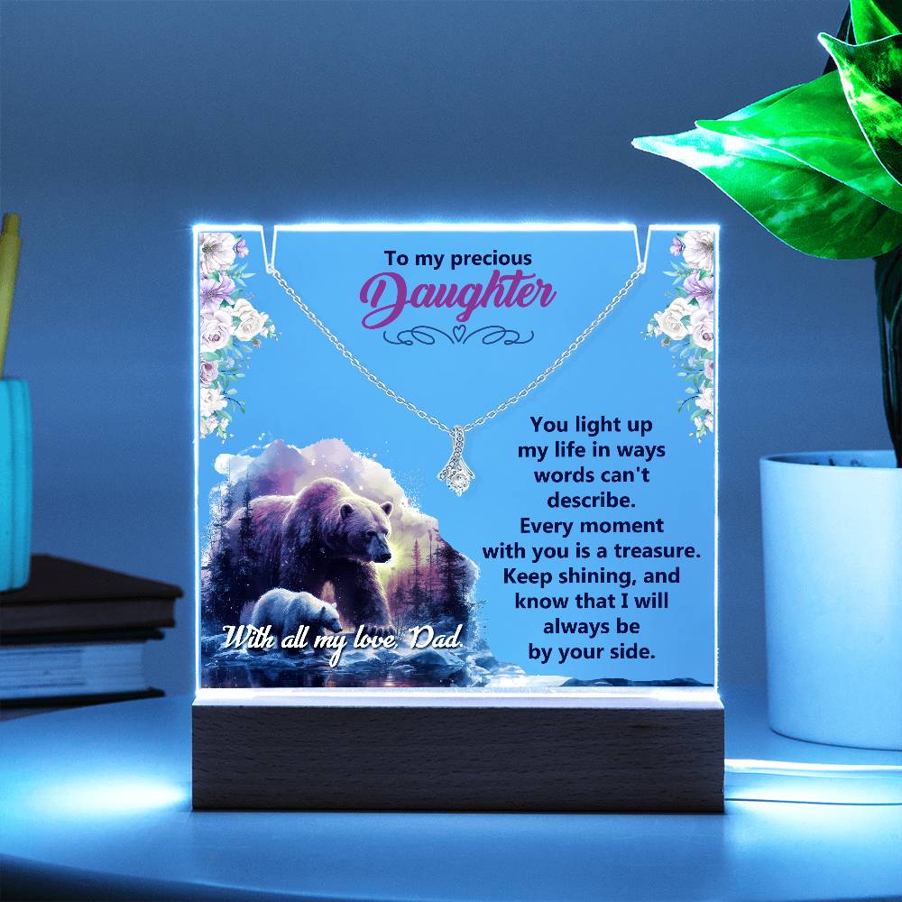 Acrylic Plaque and Alluring Beauty Gift Set - You Light Up My Life