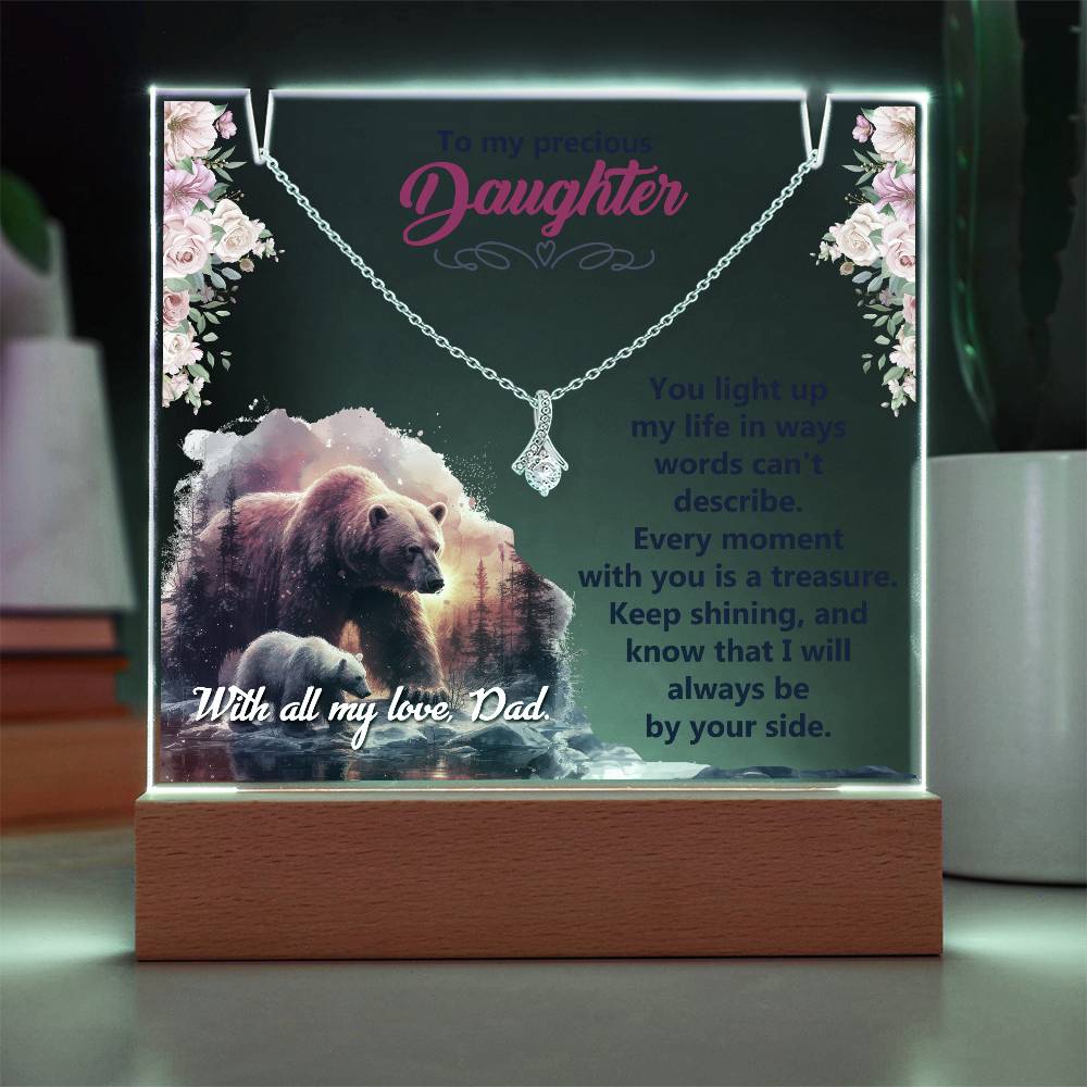 Acrylic Plaque and Alluring Beauty Gift Set - You Light Up My Life