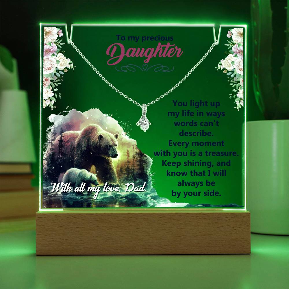 Acrylic Plaque and Alluring Beauty Gift Set - You Light Up My Life