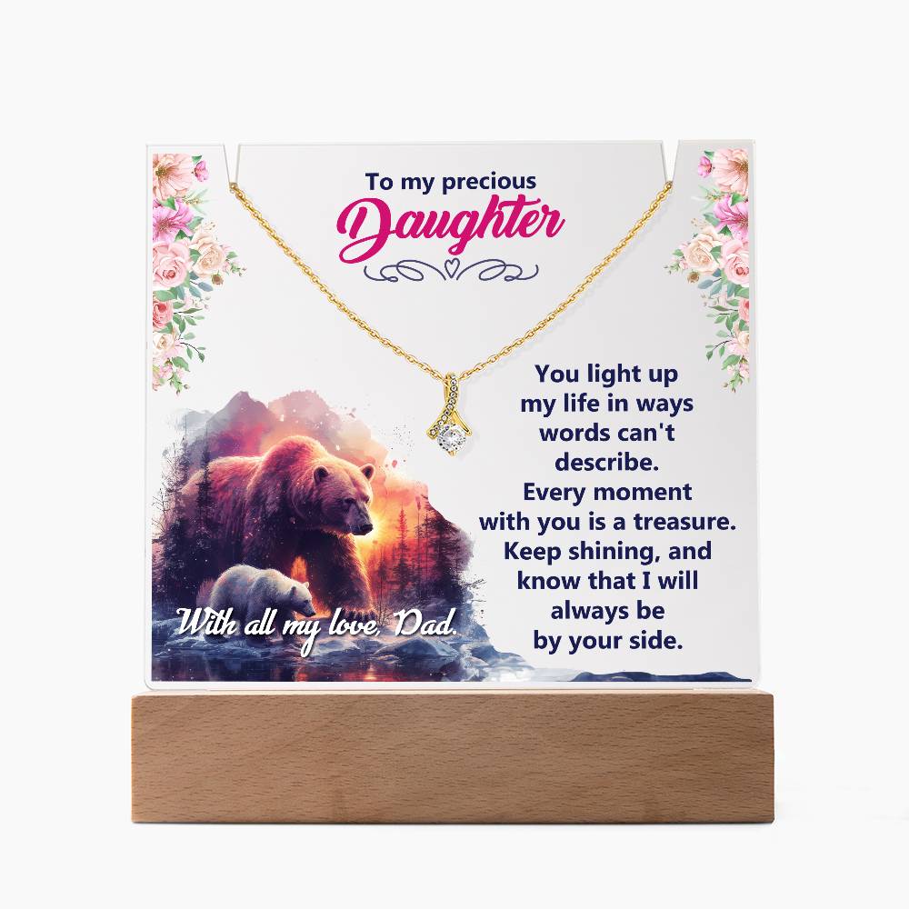 Acrylic Plaque and Alluring Beauty Gift Set - You Light Up My Life