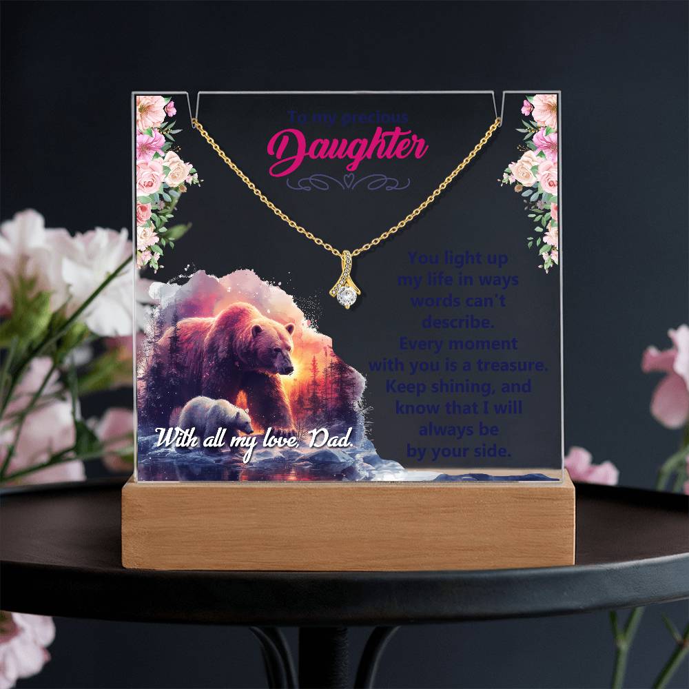 Acrylic Plaque and Alluring Beauty Gift Set - You Light Up My Life