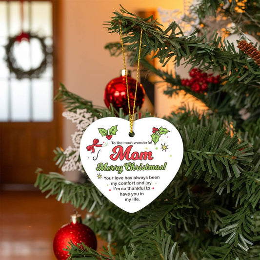 Christmas Ornament - The Most Wonderful Mom Ornament