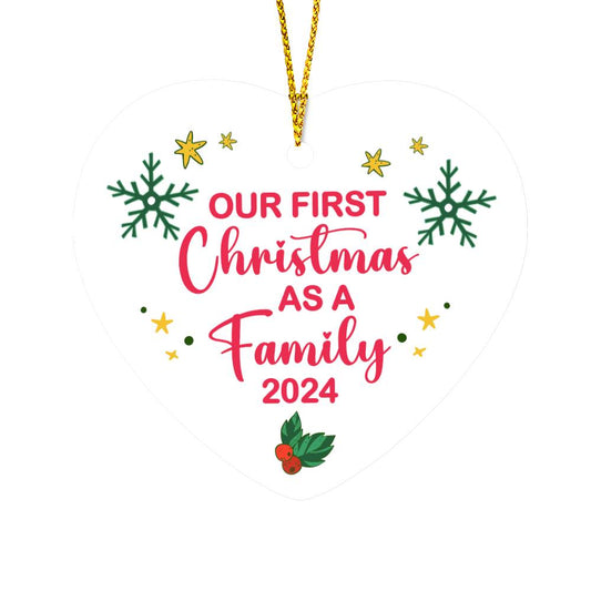 Christmas Ornament - Our First Christmas Together As a Family