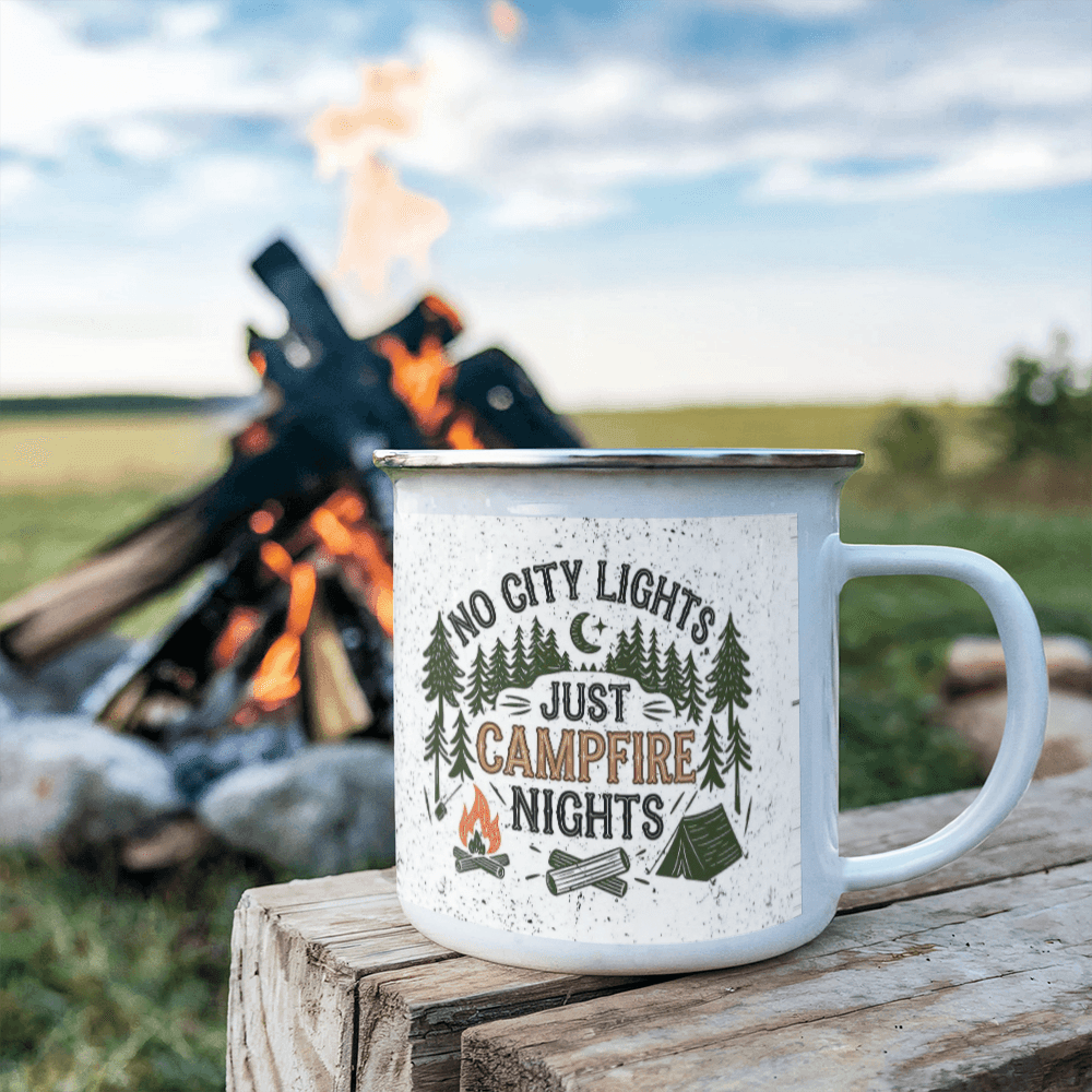 12 oz Camping Mug No City Lights