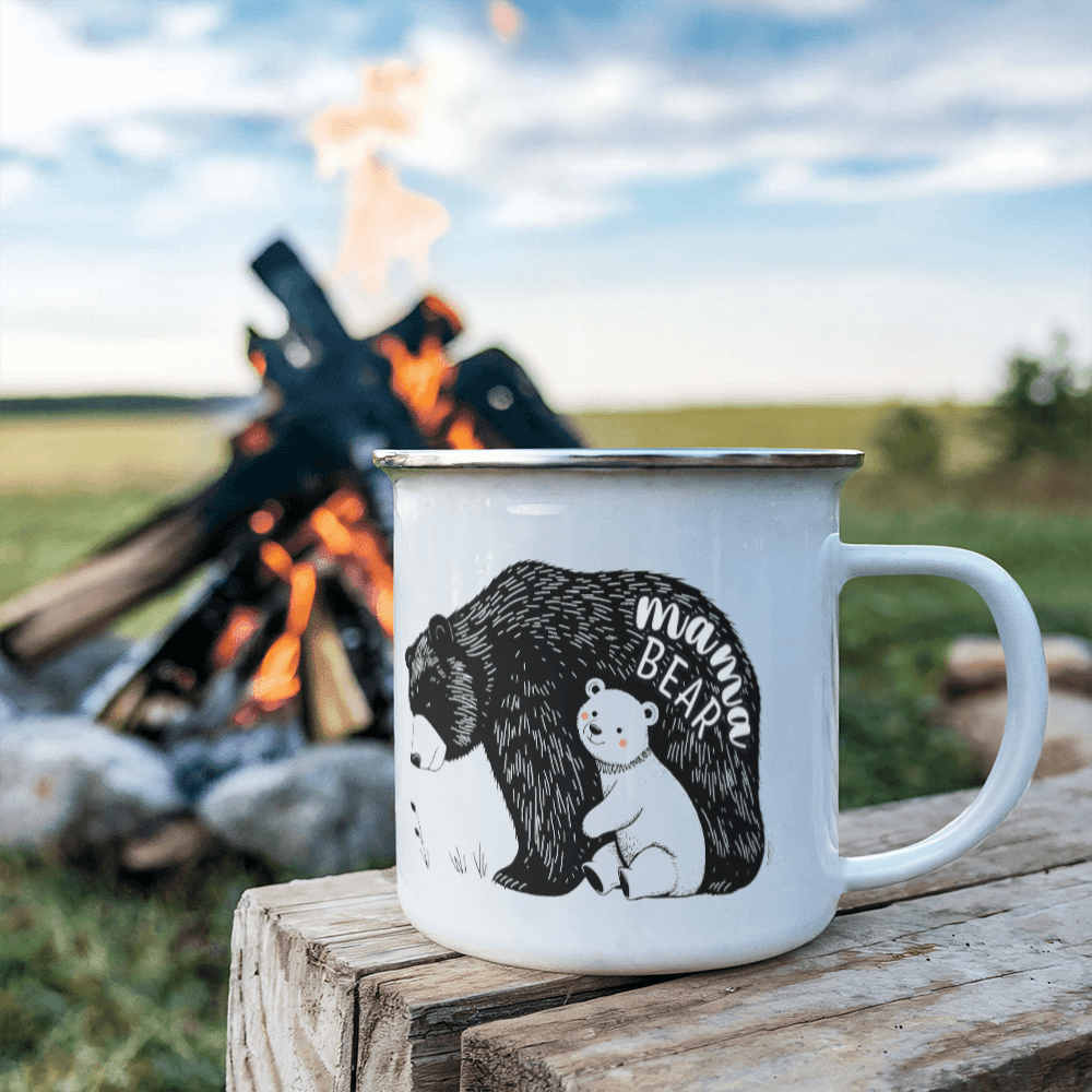 12 oz Camping Mug Mama Bear