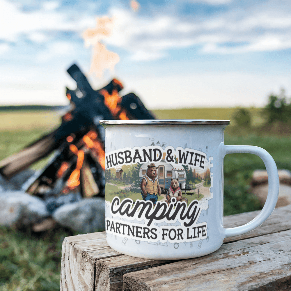 12 Camping Mug Husband and Wife Camping