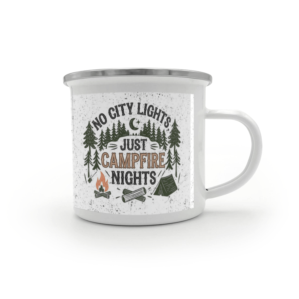 12 oz Camping Mug No City Lights