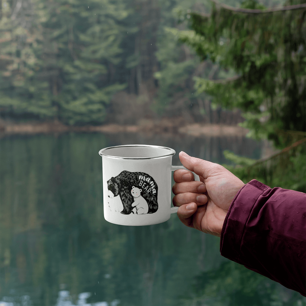 12 oz Camping Mug Mama Bear