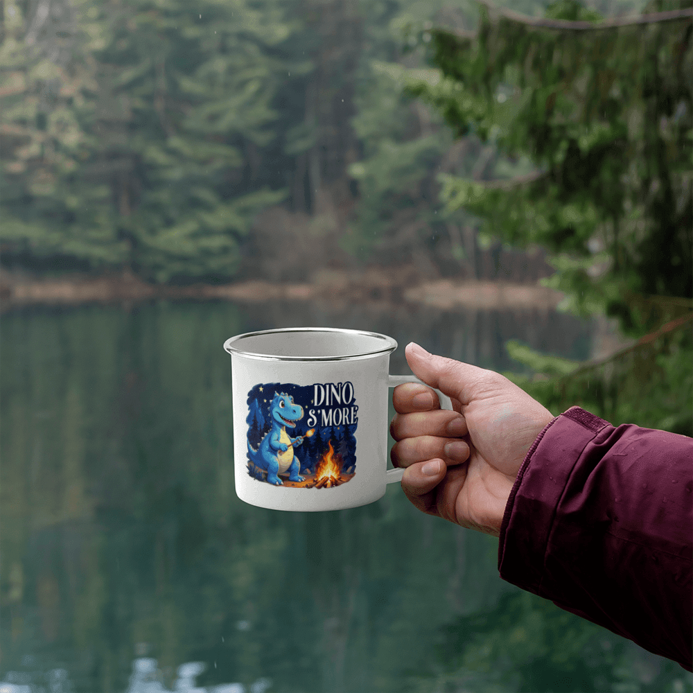 12 oz Camping Mug Dino & S'Mores