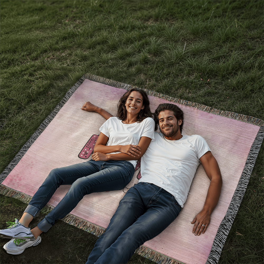 Heirloom Woven Blanket - I Love You Mom (Landscape/Horizonal)