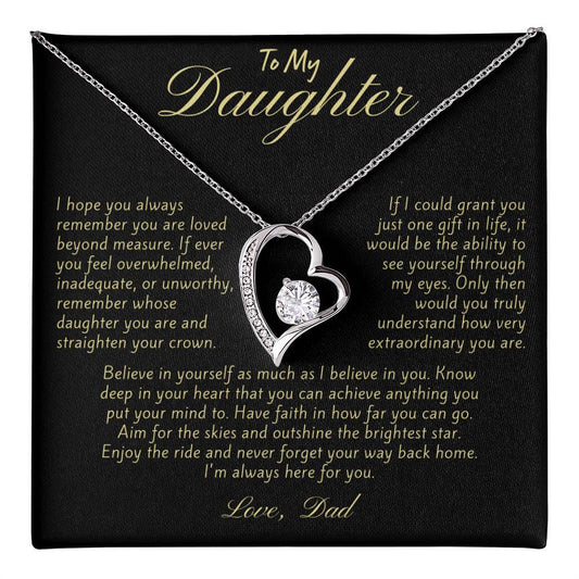 Necklace Gift for Daughter from Dad - Available in Eight Pendant Variations