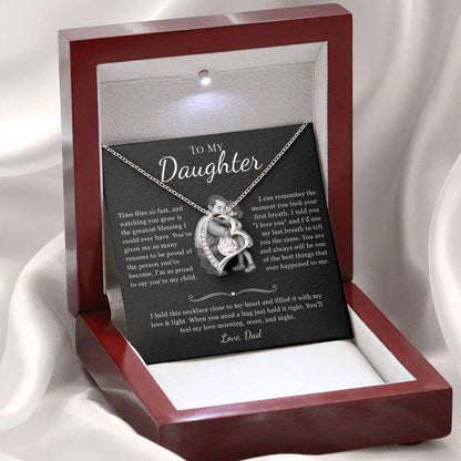 Necklace Gift for Daughter from Dad - Four Pendant Variations to Choose From